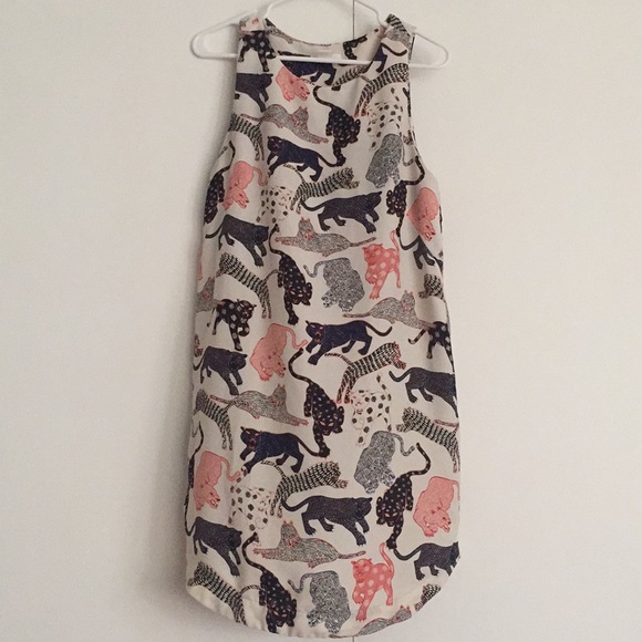 cat print dress h&m